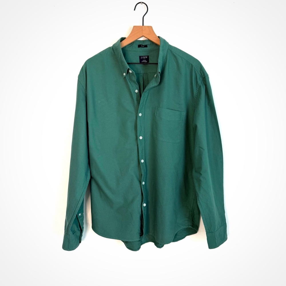 J.Crew Slim Fit Emerald Green Oxford | XXL